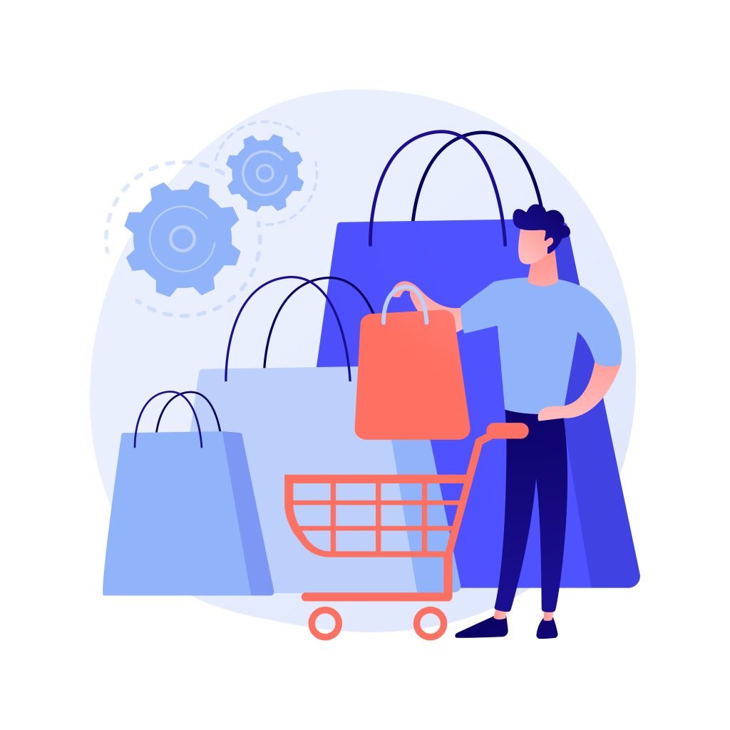 Purchasing habits abstract concept vector illustration.